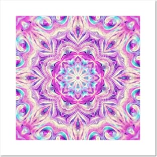 Flower Of Life Mandala (Delicate) Posters and Art